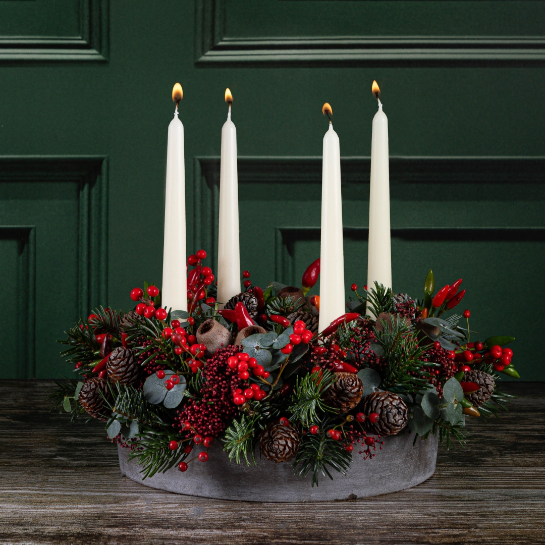 Cement Advent Wreath